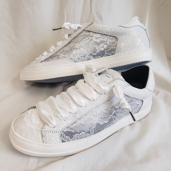 P448 John Fiore anthropology lace sneakers - Picture 5 of 9